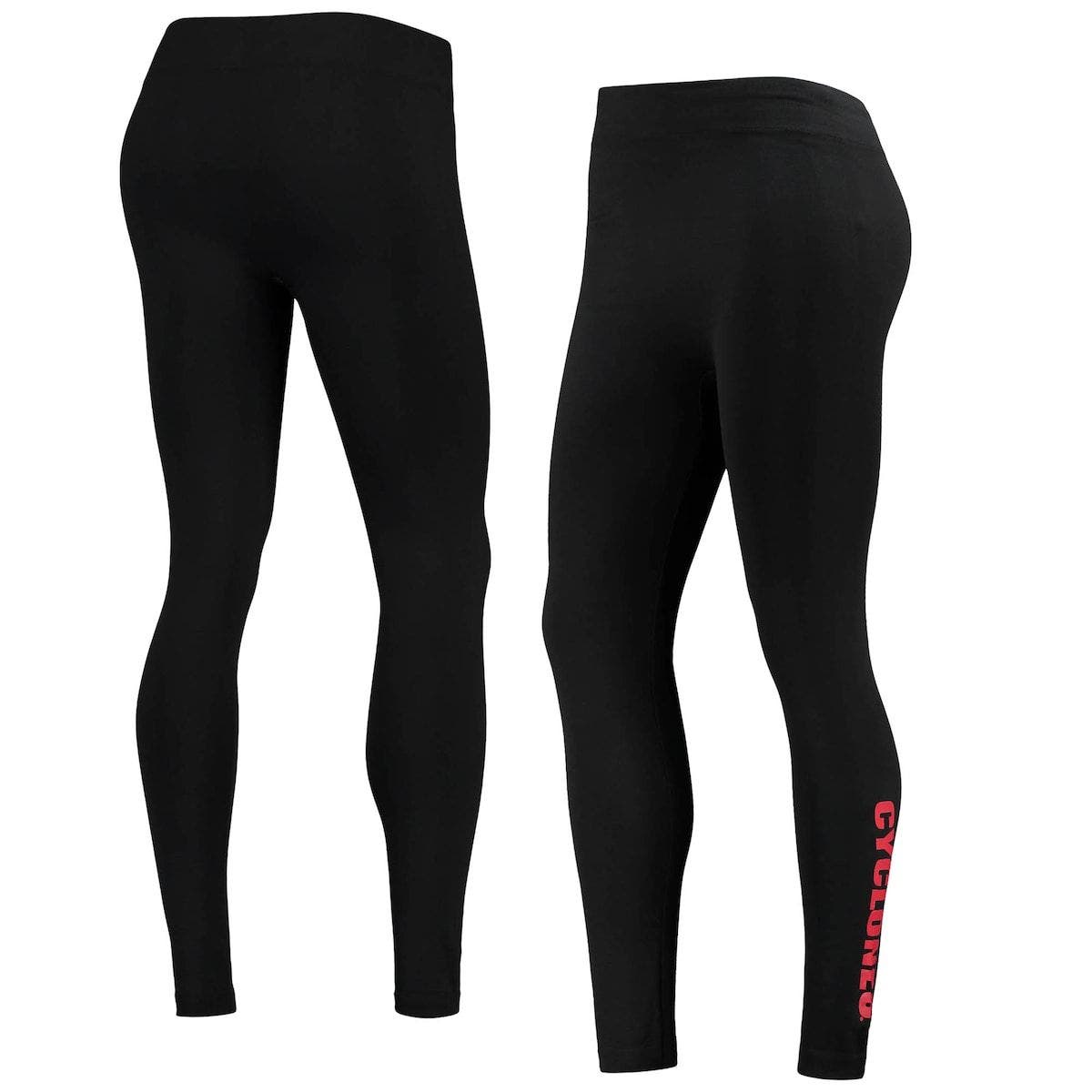 More Mile Womens Thermal Fleecy Padded Cycling Tights Black
